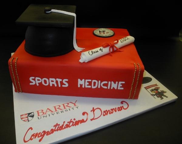 Medical Theme Graduation Book Cake