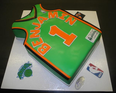 Knicks St. Patricks Fondant Jersey Cake