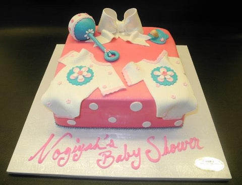 Twins Baby Shower Cake 