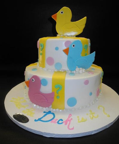 Duckies  Fondant Baby Shower Cake
