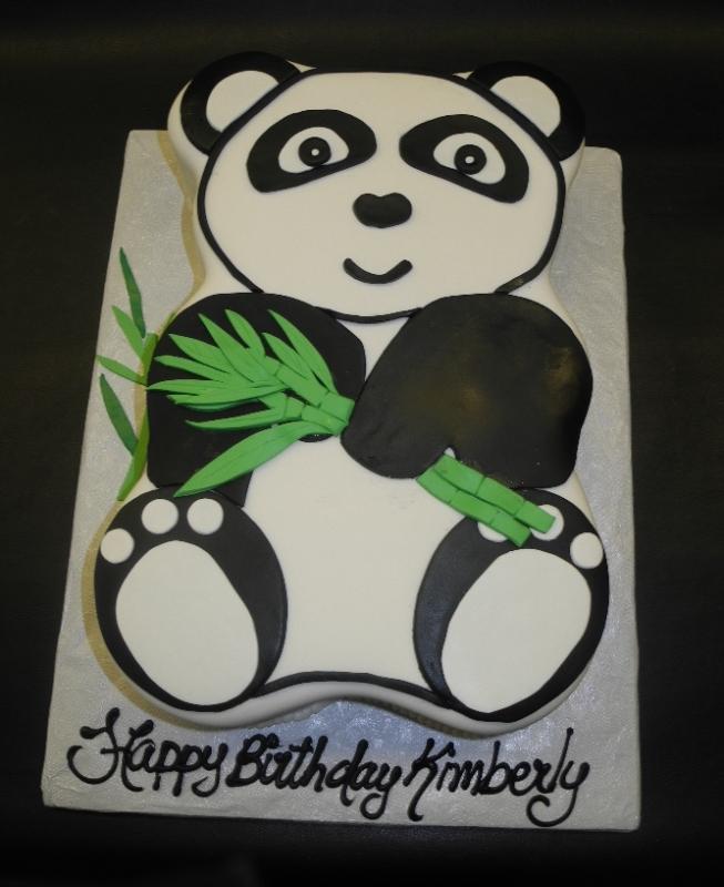 Panda Shape Fondant Cake