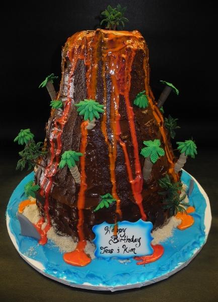 Volcano 3D Shape Cake