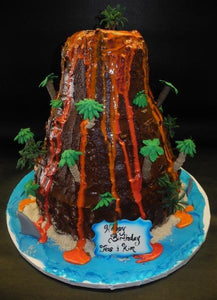 Volcano 3D Shape Cake