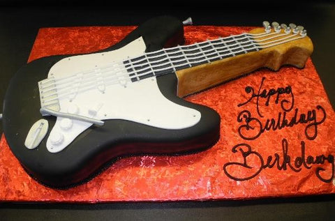 Guitar Shape Cake 