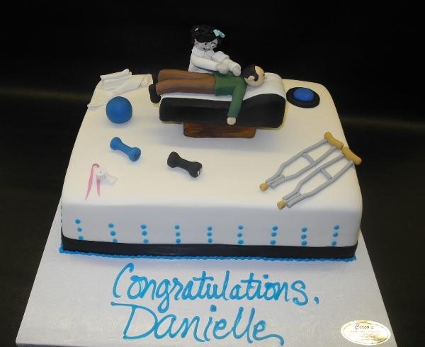 Physical Therapist Custom Cake with Edible 3D Decoration 
