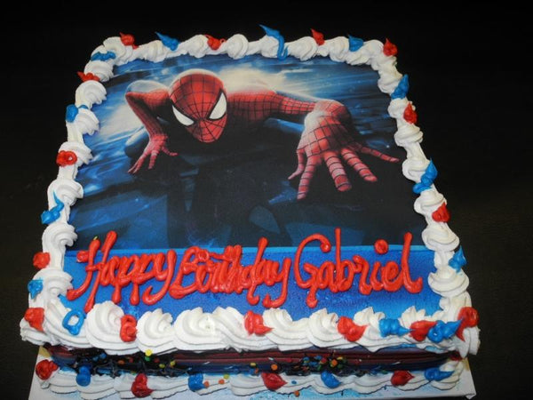 Spiderman, photo cake 