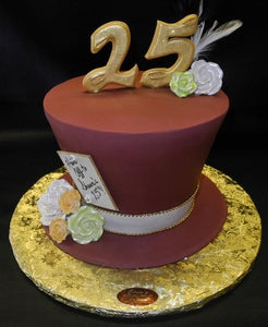 Mad Hatter 25th Birthday Cake 