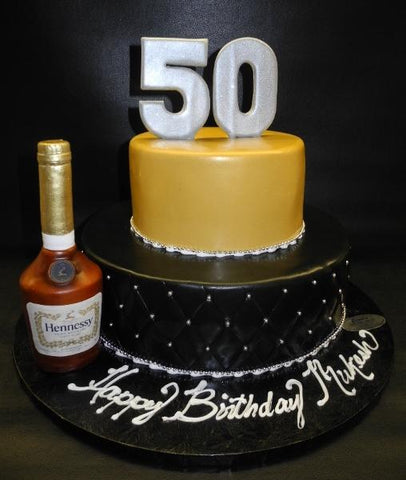 Hennessy 50th Birthday Cake