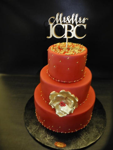 Red Wedding Cake