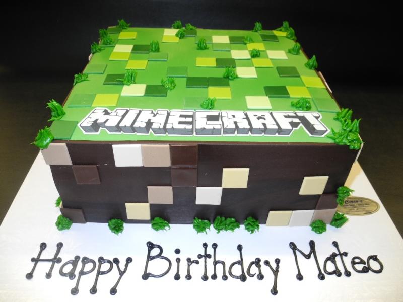 Minecraft Grass Block Birthday Cake For My Nephew Oreo And Teddy Graham  Crumbs For The Sidesdirt F… | Diy birthday cake, Minecraft birthday cake,  Minecraft birthday