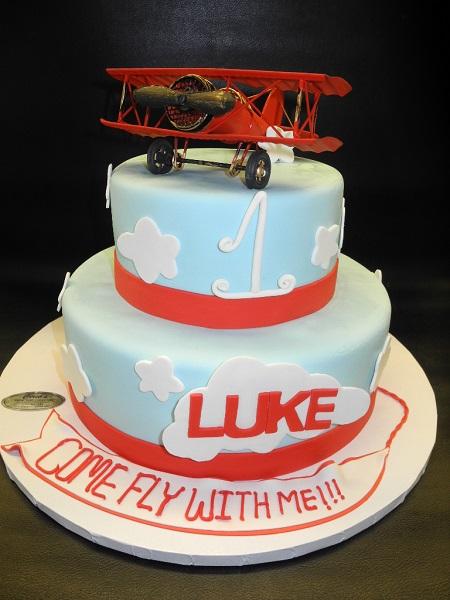 Plane Birthday Cake - Decorated Cake by bridgewaterbakery - CakesDecor