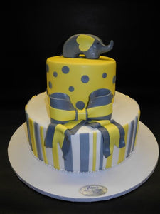 Elephant Baby shower cake