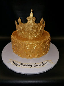 Gold Crown Cake B0848