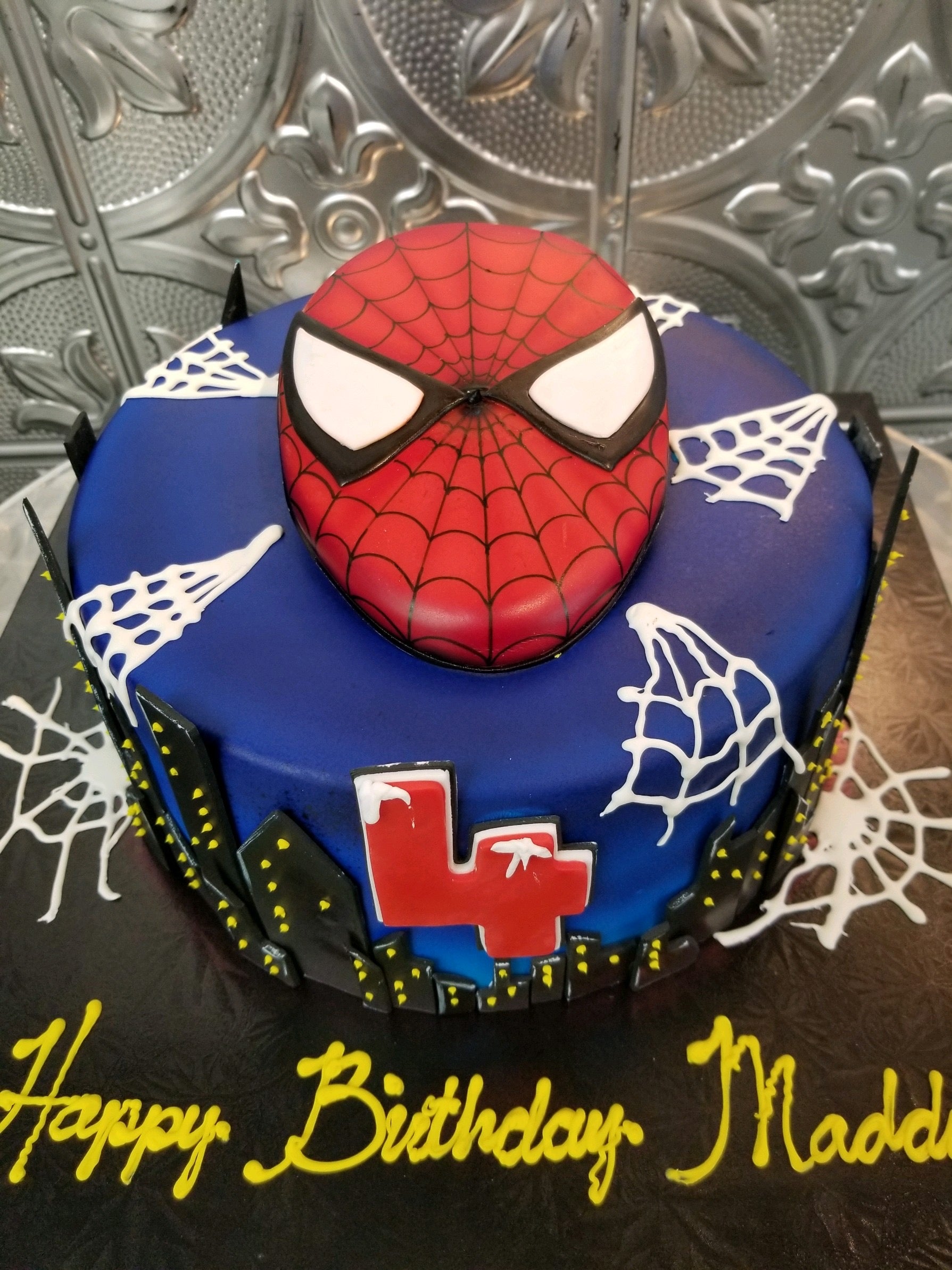 Mastello Creations on Instagram: “Spiderman themed cake for Domenico's 5th  birthday. . . . #spid… | Spiderman birthday cake, Superhero birthday cake, Spiderman  cake