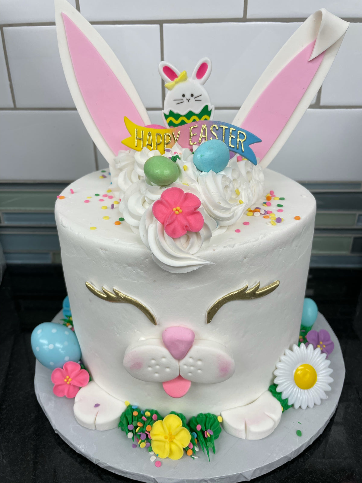 7" Easter Bunny Cake For Local Delivery or Curbside Pickup ONLY