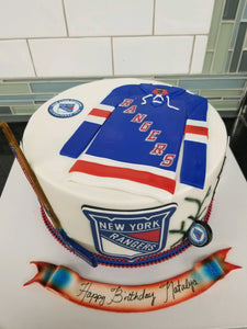 NY Rangers cake  Cake decorating, Dessert decoration, Cake
