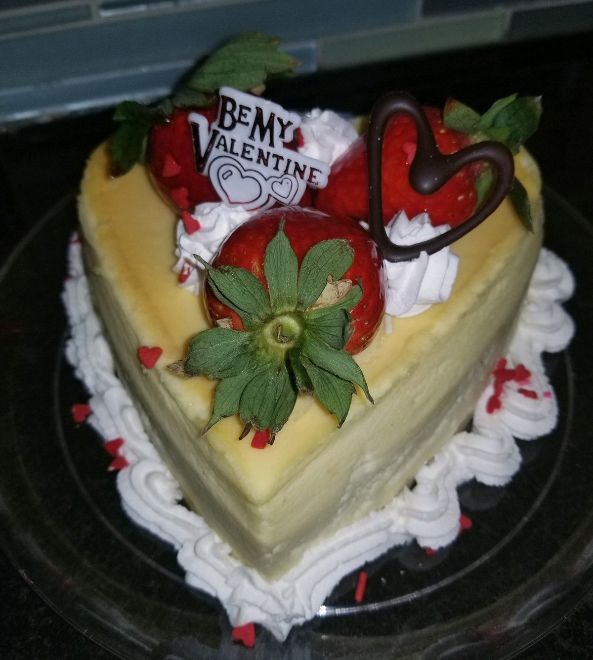Heart Shape 5" Cheesecake Valentine's Day - For Local Delivery or Curbside Pickup ONLY